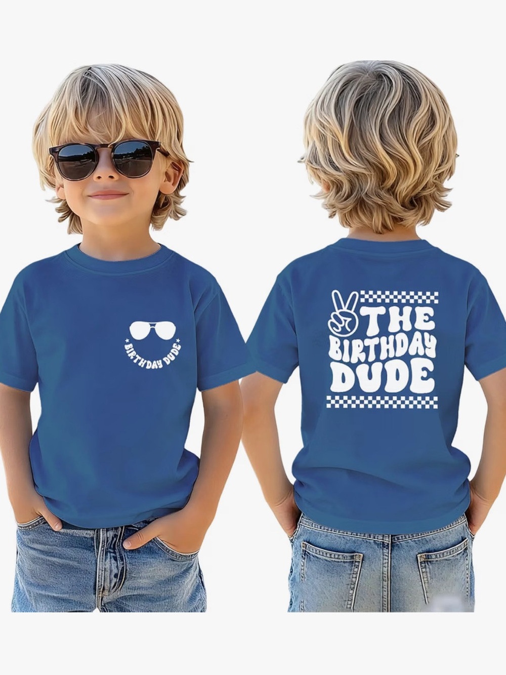 The Birthday Dude Kids Tee - Blue